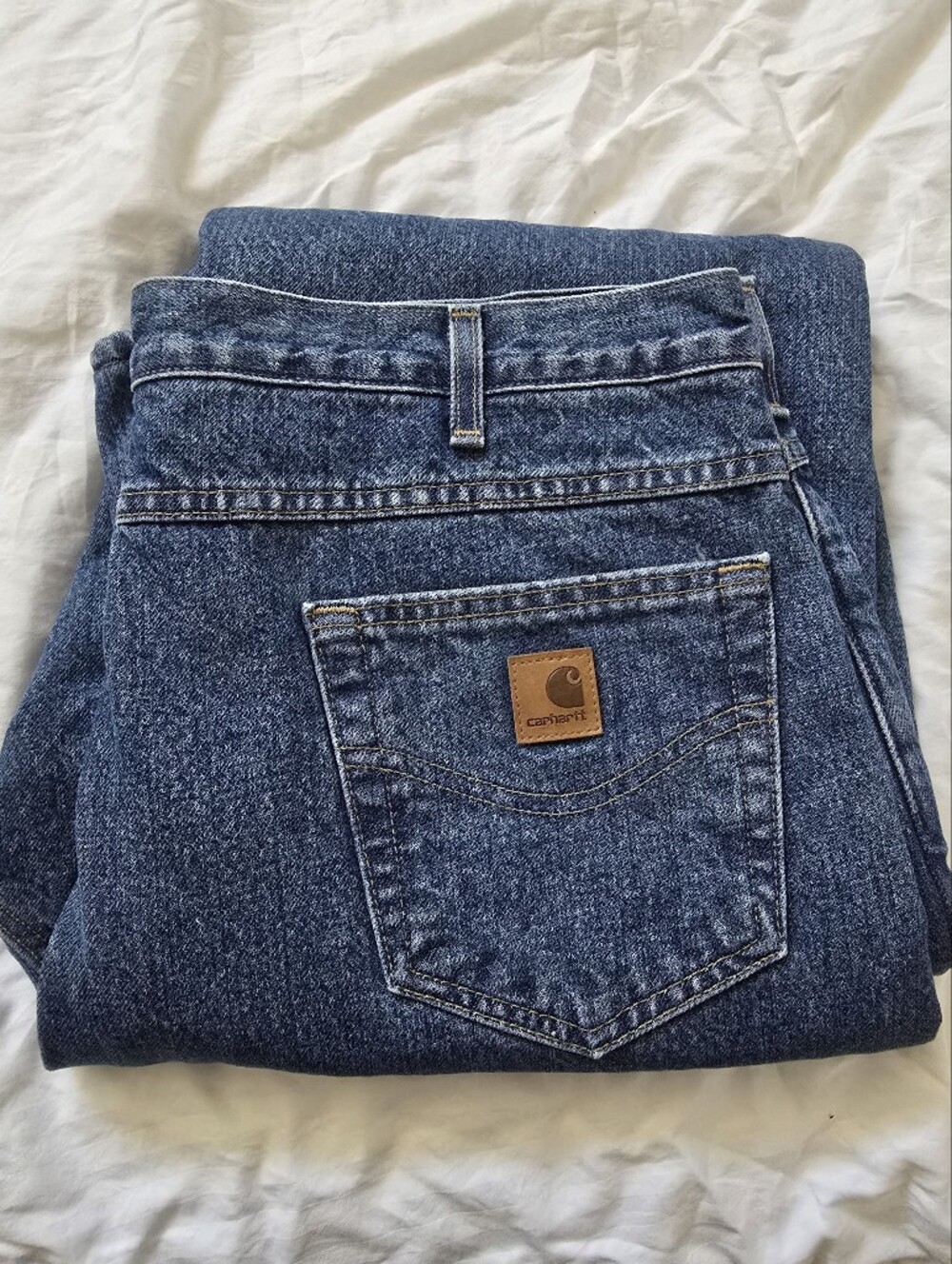 Brand New Fleece-lined, Relaxed Fit, Straight Legged Carhartt Jeans